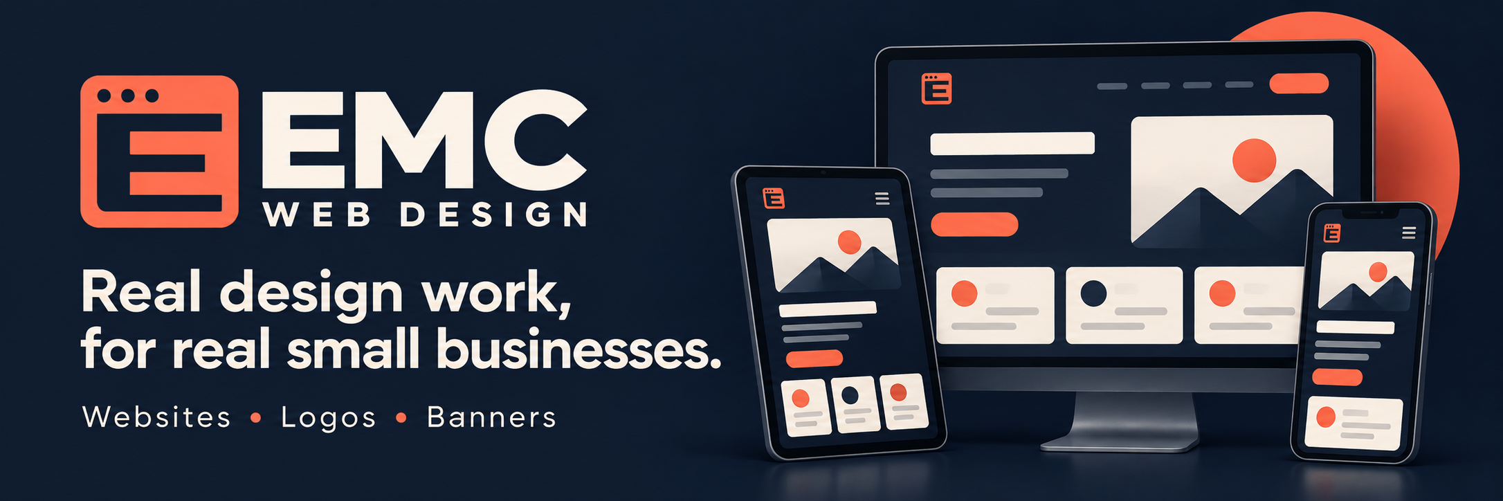 EMC Web Design. Real design work, for real small businesses. Websites, logos and banners.